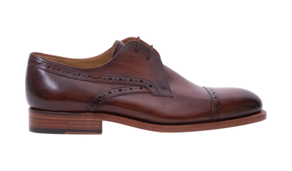 Barker 478036 WYE Hand Brushed Brown F Fit Brogue Shoes