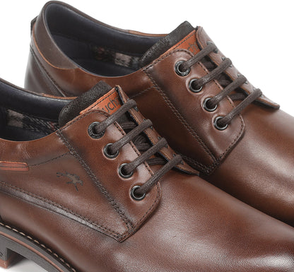 Fluchos F1340 Camel Brown Lace Shoes