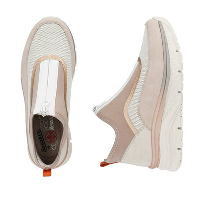 Rieker 48053-31 Rose Combi Front Zip Sneakers