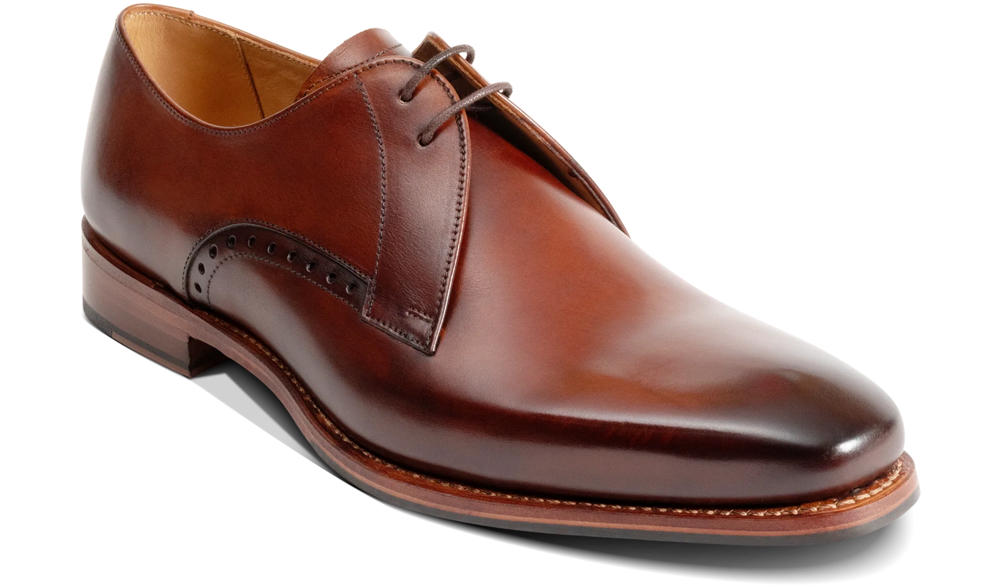 Barker 482226 Oscar Brown Hand Patina F Fit Derby Shoes