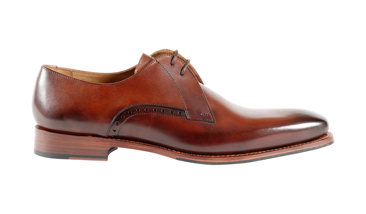 Barker 482226 Oscar Brown Hand Patina F Fit Derby Shoes