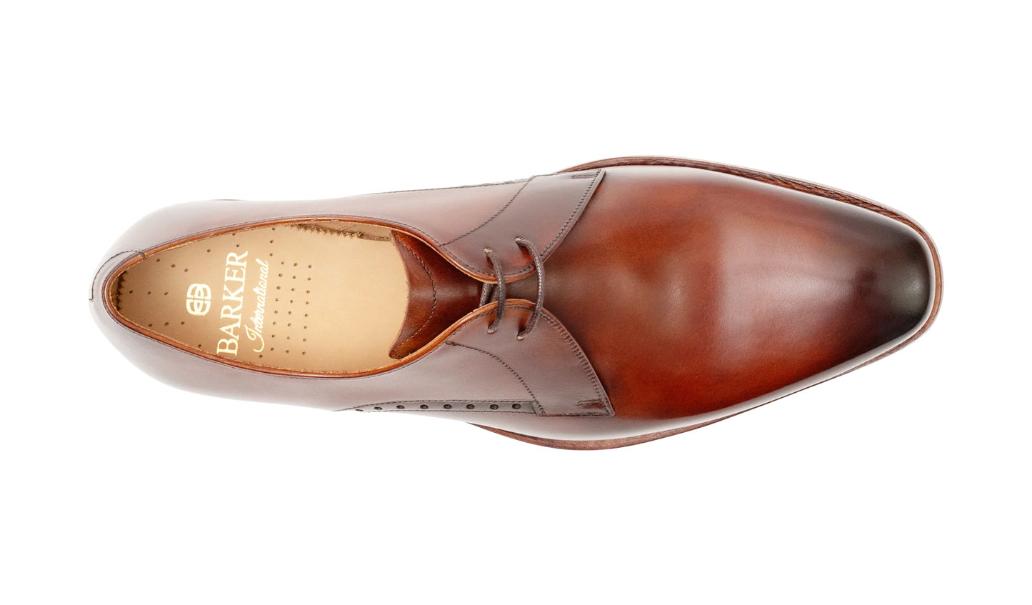 Barker 482226 Oscar Brown Hand Patina F Fit Derby Shoes