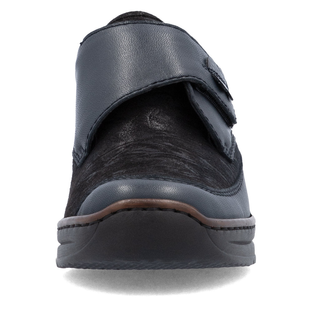 Rieker 487C0-15 Navy & Black Combi Velcro Shoes