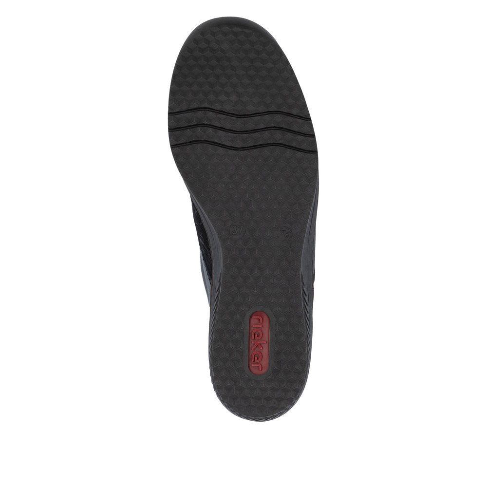 Rieker 487C0-15 Navy & Black Combi Velcro Shoes