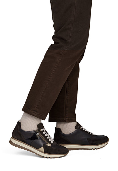 Rieker 49010-26 Dark Brown Mix H Fit Trainers with Zip
