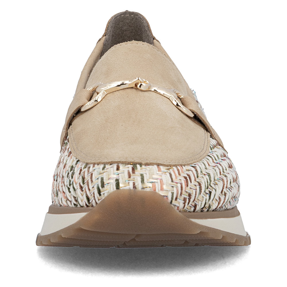 Rieker 49042-62 Beige H Fit Slip On Moccasins