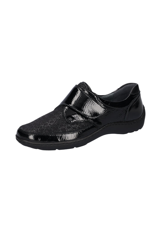 Waldlaufer 496H31 323 001 Henni Black Velcro Shoes