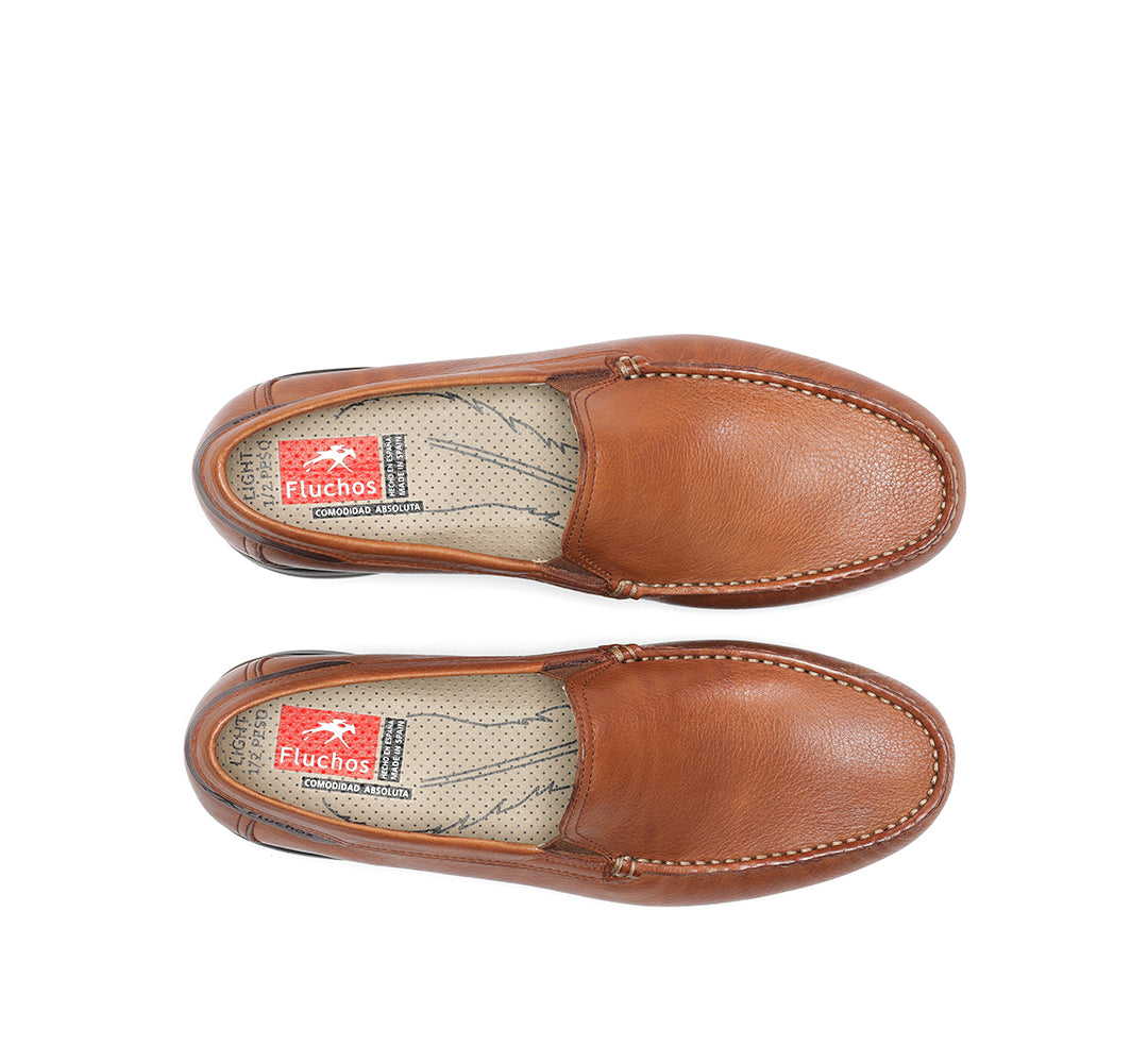 Fluchos 8682 Tornada Cuero Tabaco Tan Slip On Shoes