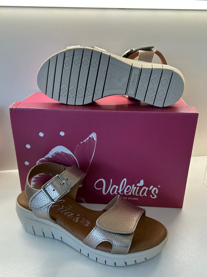 Valeria's 2659 Taupe Comfort Sandals