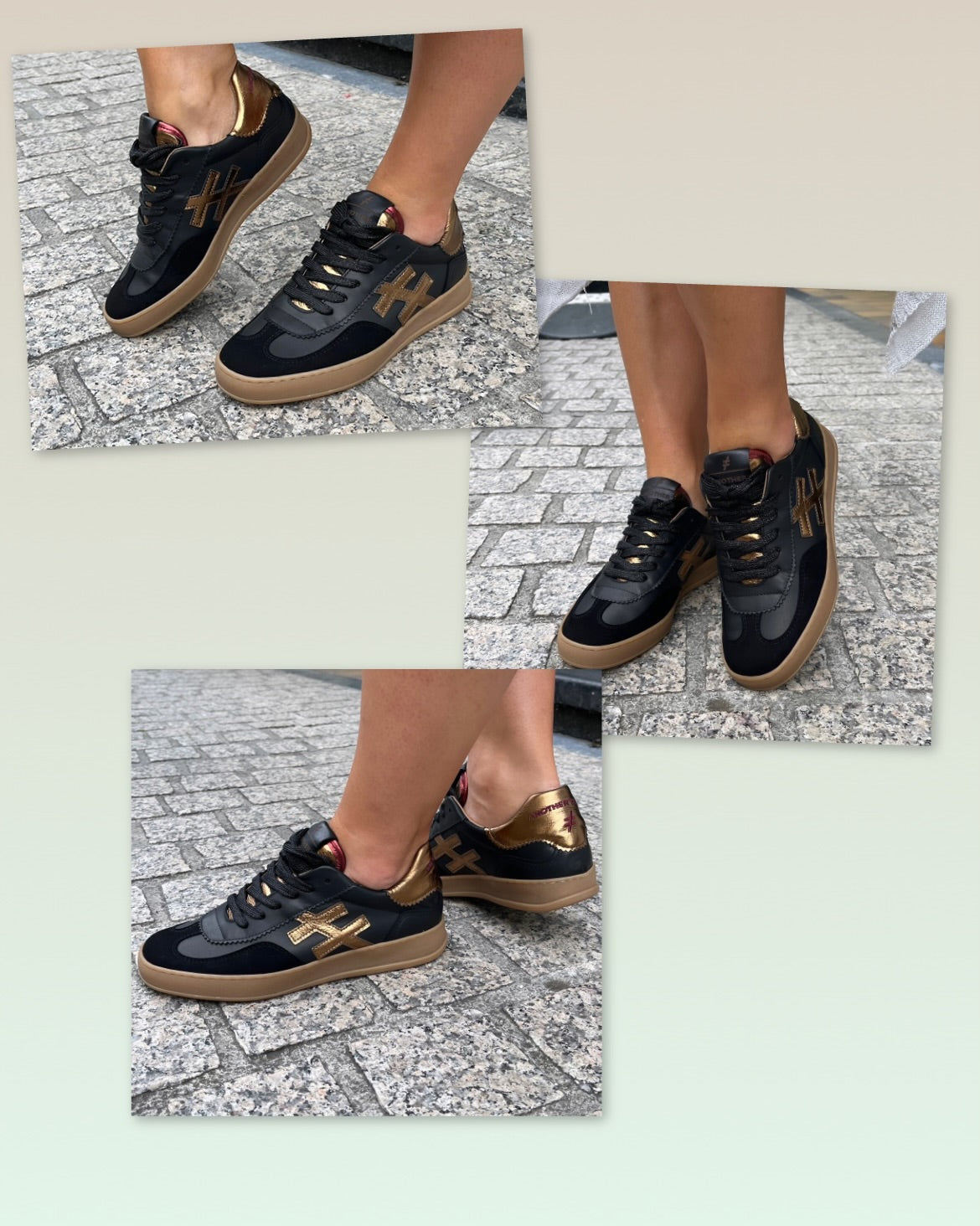 Another Trend A0320385 Komba Dark Gold Trainers