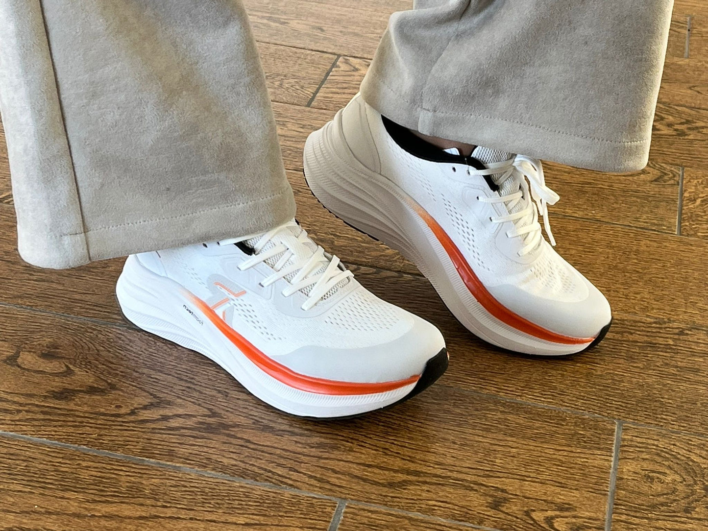 Rieker W4102-80 White & Orange G Fit Sneakers