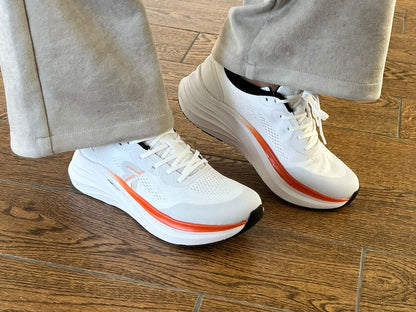 Rieker W4102-80 White & Orange G Fit Sneakers