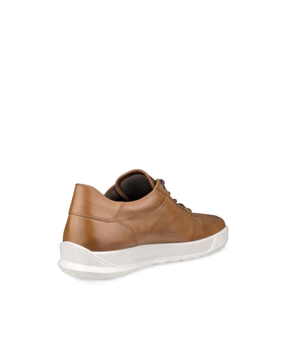 Ecco 501674 02034 Byway Camel Lace Fluidform Shoes with Beige Sole
