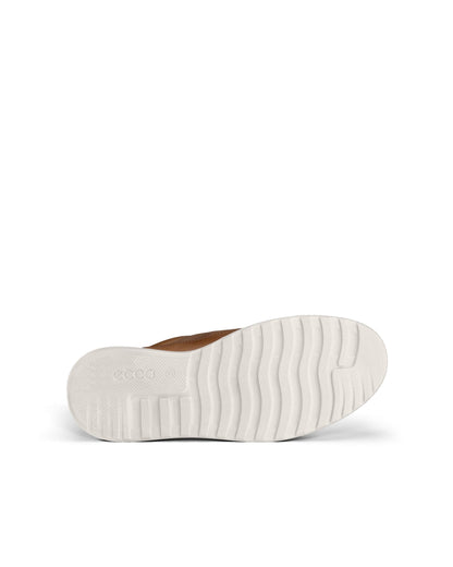 Ecco 501674 02034 Byway Camel Lace Fluidform Shoes with Beige Sole