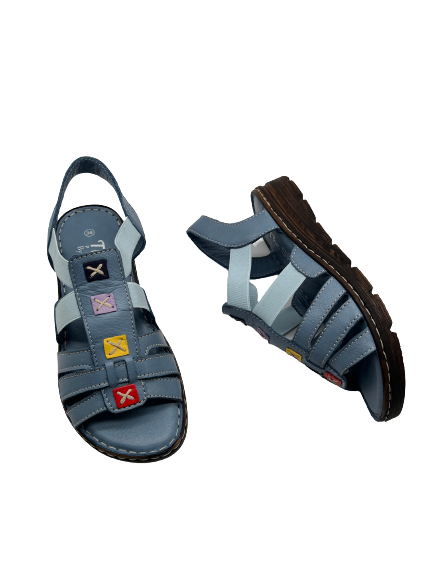 The Shoe Parlour by Phelans Shoes 502-55 Anar Blue Sandals