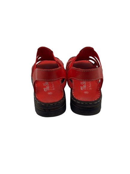 The Shoe Parlour by Phelans Shoes 502-55 Red Elastic Sandals