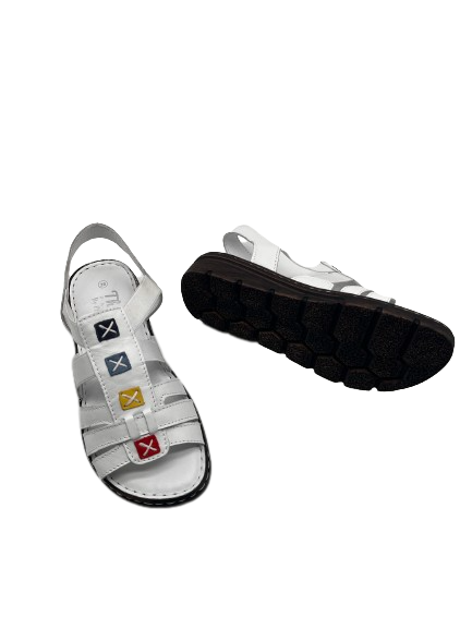 The Shoe Parlour by Phelans Shoes 502-55 White Sandals