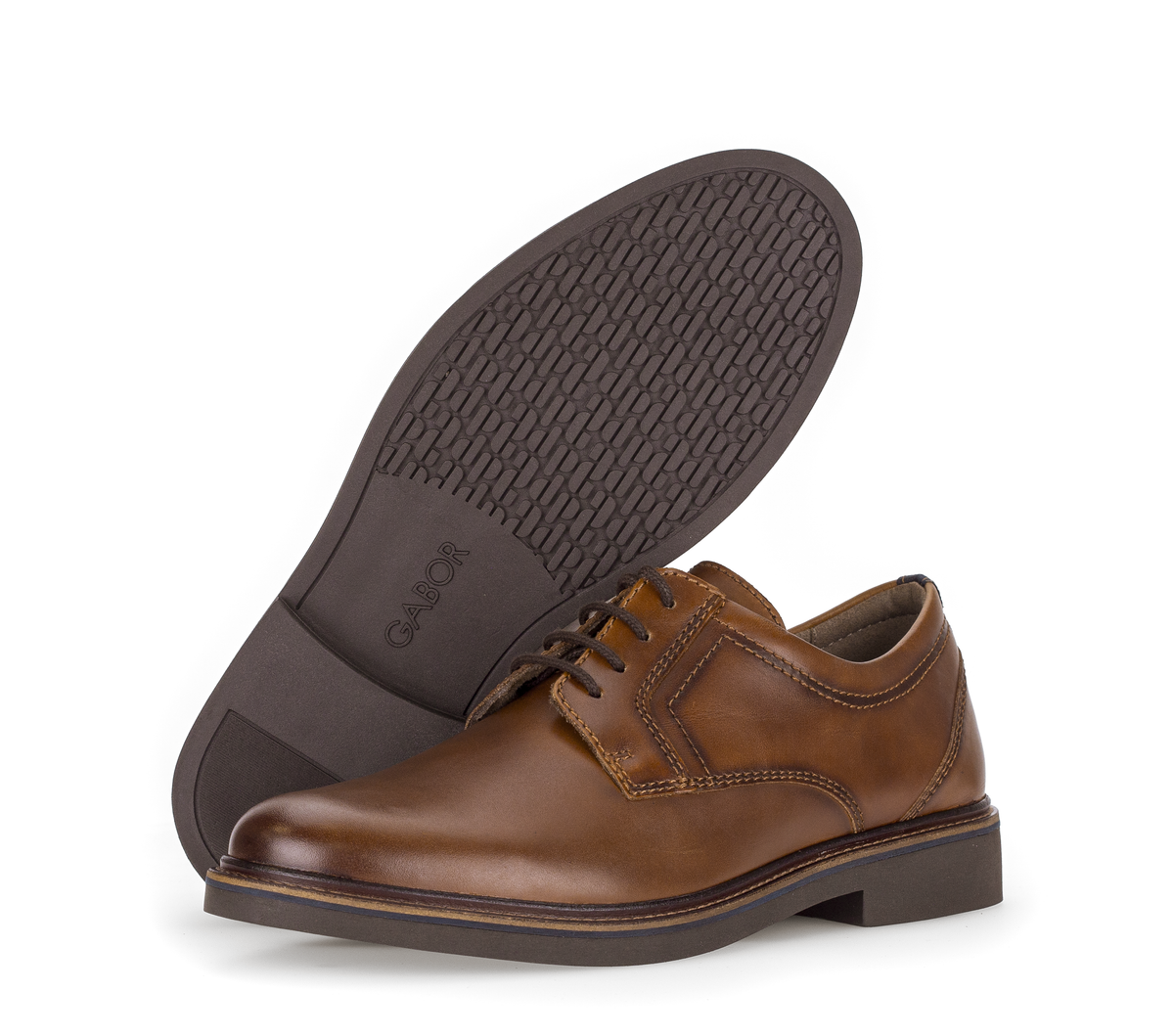 Gabor 5120.10.02 Cognac Burnish Cow Lace Shoes