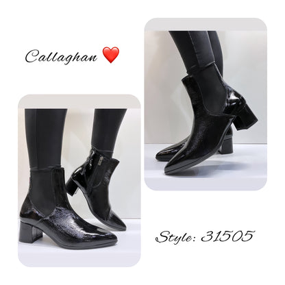 Callaghan 31505 Black Patent Ankle Boots