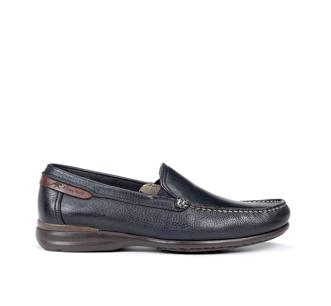 Fluchos 8682 Tornada Marino Tabaco Navy Slip On Shoes