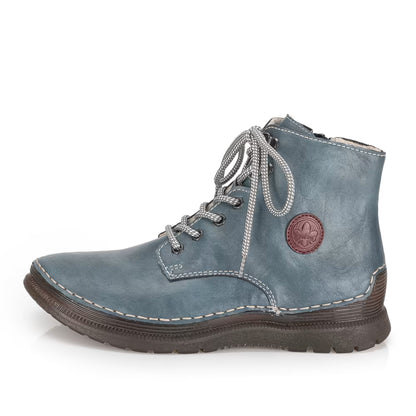 Rieker 53632-14 Royal Blue & Wine Boots