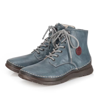 Rieker 53632-14 Royal Blue & Wine Boots