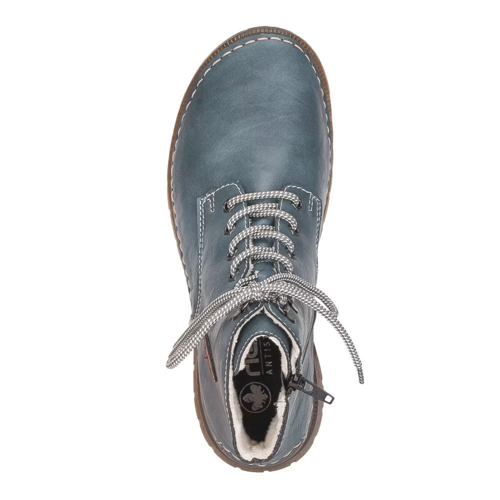 Rieker 53632-14 Royal Blue & Wine Boots