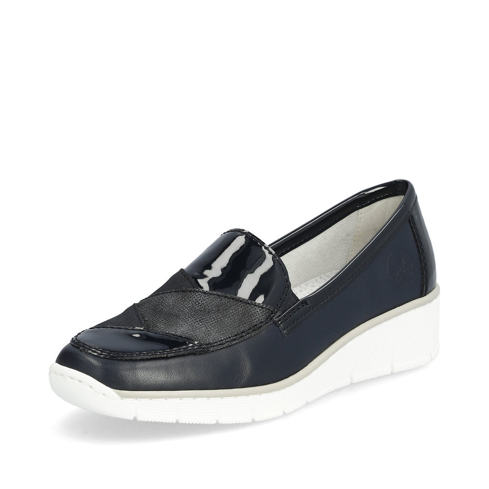 Rieker 53785-14 Navy Slip On Shoes