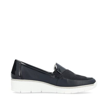 Rieker 53785-14 Navy Slip On Shoes