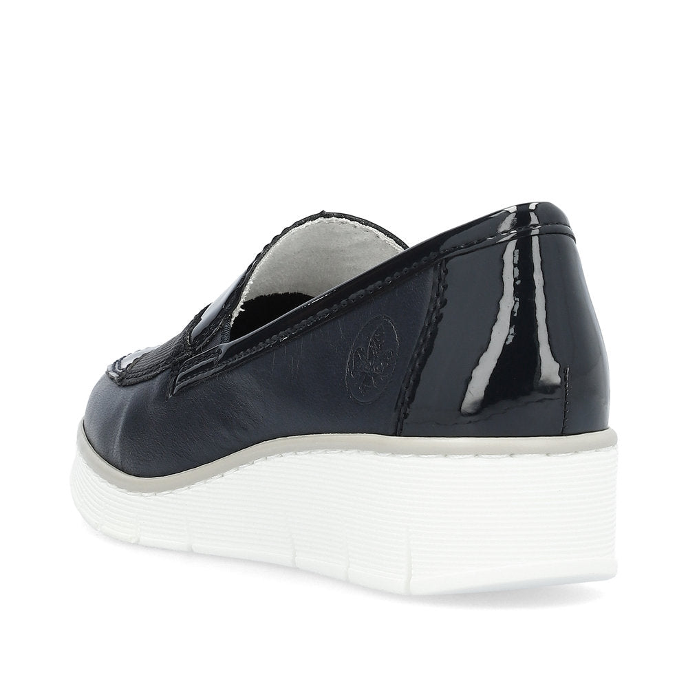 Rieker 53785-14 Navy Slip On Shoes