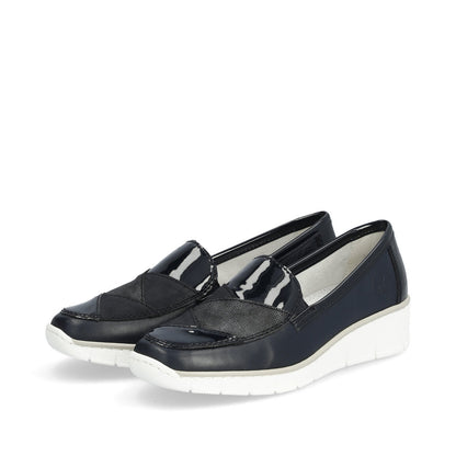 Rieker 53785-14 Navy Slip On Shoes