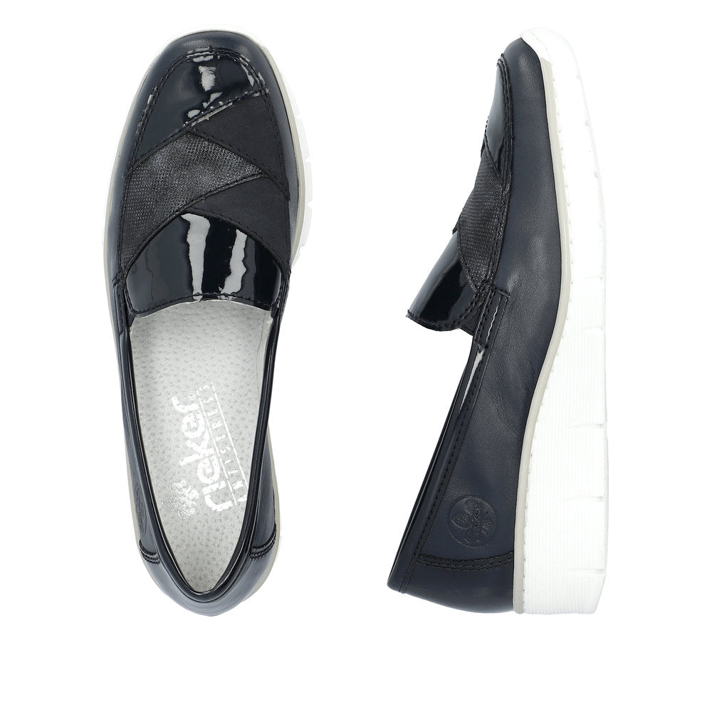 Rieker 53785-14 Navy Slip On Shoes