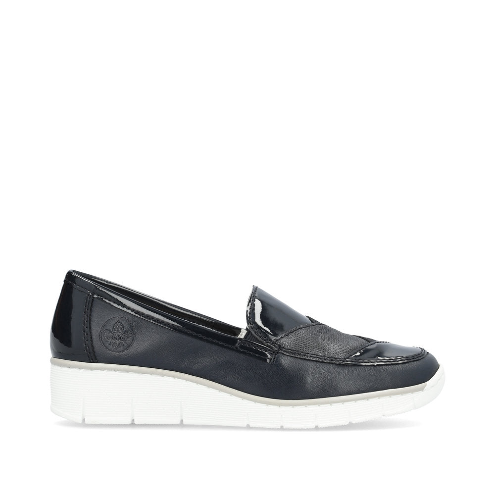 Rieker 53785-14 Navy Slip On Shoes