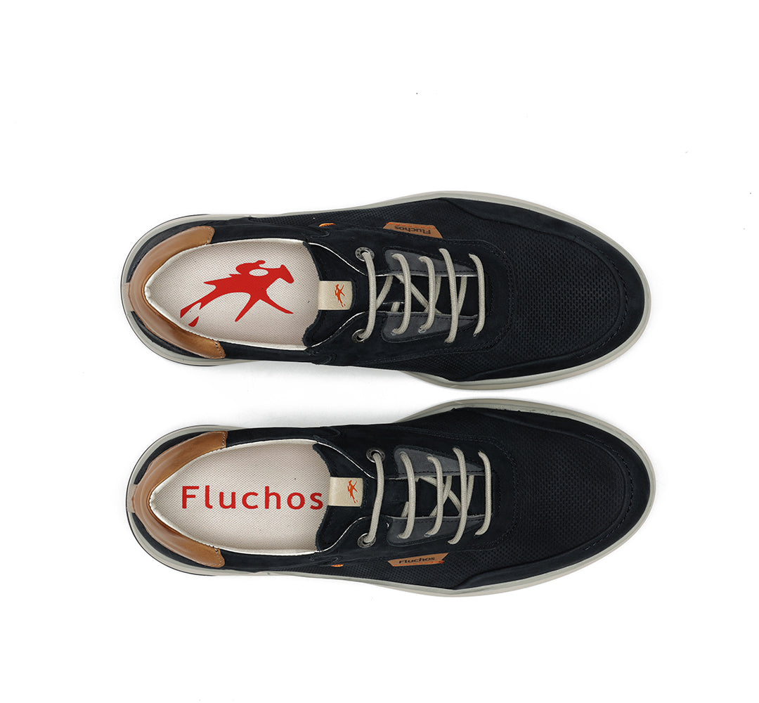 Fluchos F2210 Delbuck Oceano Navy Laced Shoes