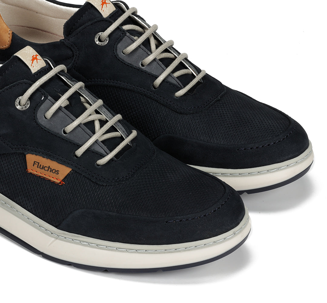 Fluchos F2210 Delbuck Oceano Navy Laced Shoes