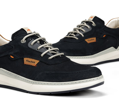 Fluchos F2210 Delbuck Oceano Navy Laced Shoes