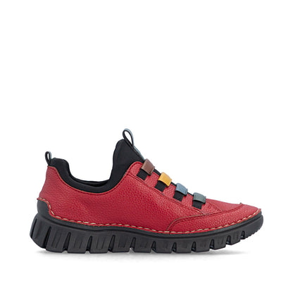 Rieker 57550-33 Red Multi Slip On Shoes