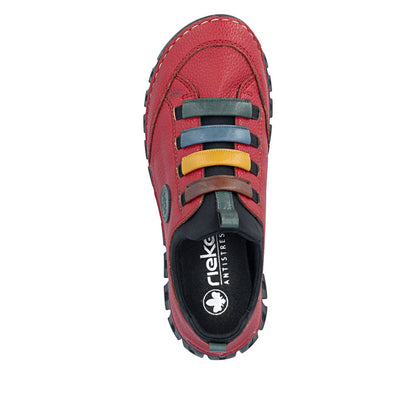 Rieker 57550-33 Red Multi Slip On Shoes