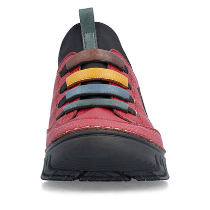 Rieker 57550-33 Red Multi Slip On Shoes