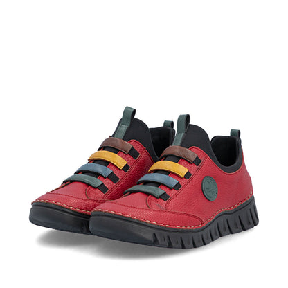 Rieker 57550-33 Red Multi Slip On Shoes