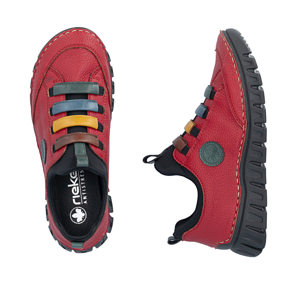 Rieker 57550-33 Red Multi Slip On Shoes