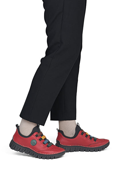 Rieker 57550-33 Red Multi Slip On Shoes