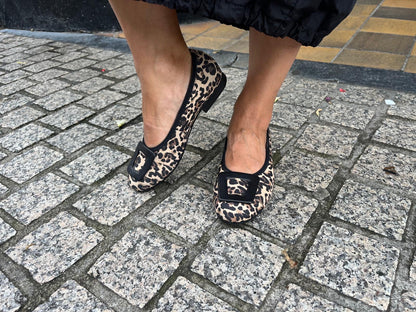Gabor Comfort 72.463.90 Leopard Print Natural/Black G Fit Slip On Pumps