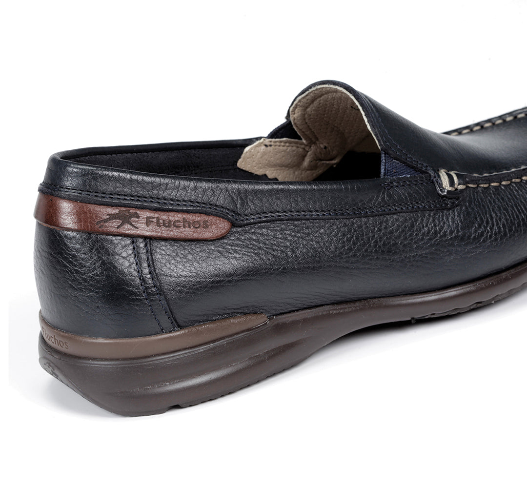 Fluchos 8682 Tornada Marino Tabaco Navy Slip On Shoes