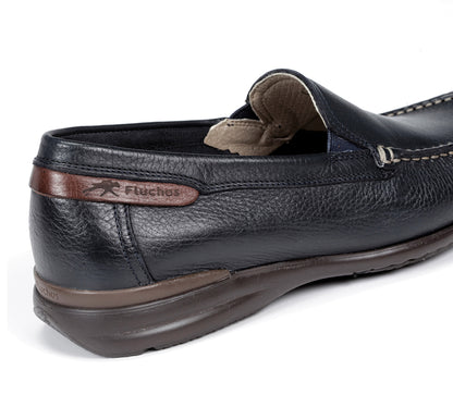 Fluchos 8682 Tornada Marino Tabaco Navy Slip On Shoes