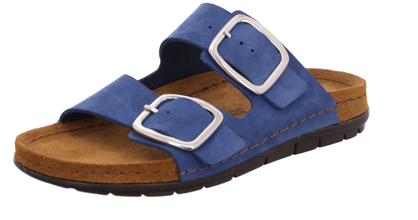 Rohde 5879 54 Petrol Blue 2 Strap Sandals