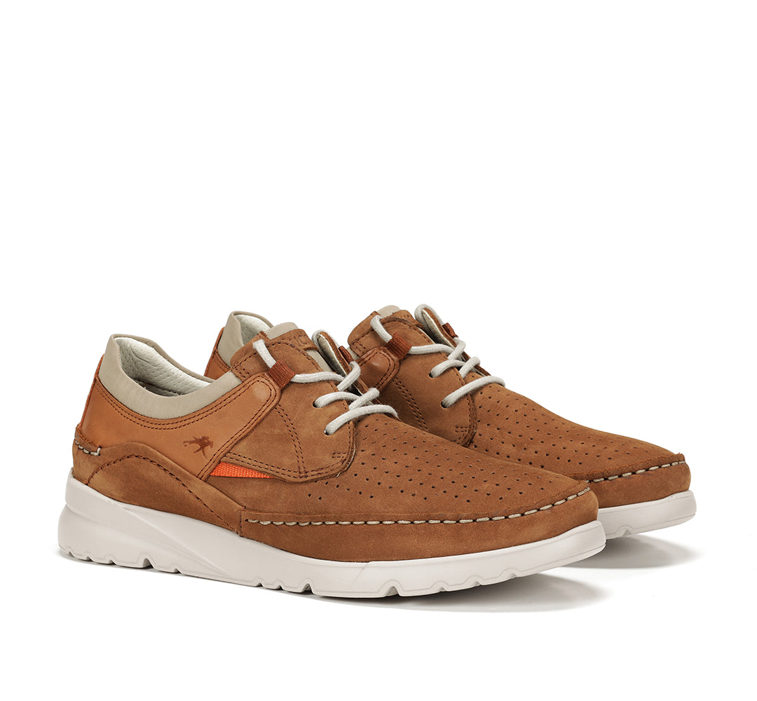 Fluchos F1455 Cuero Tan Lace Shoes