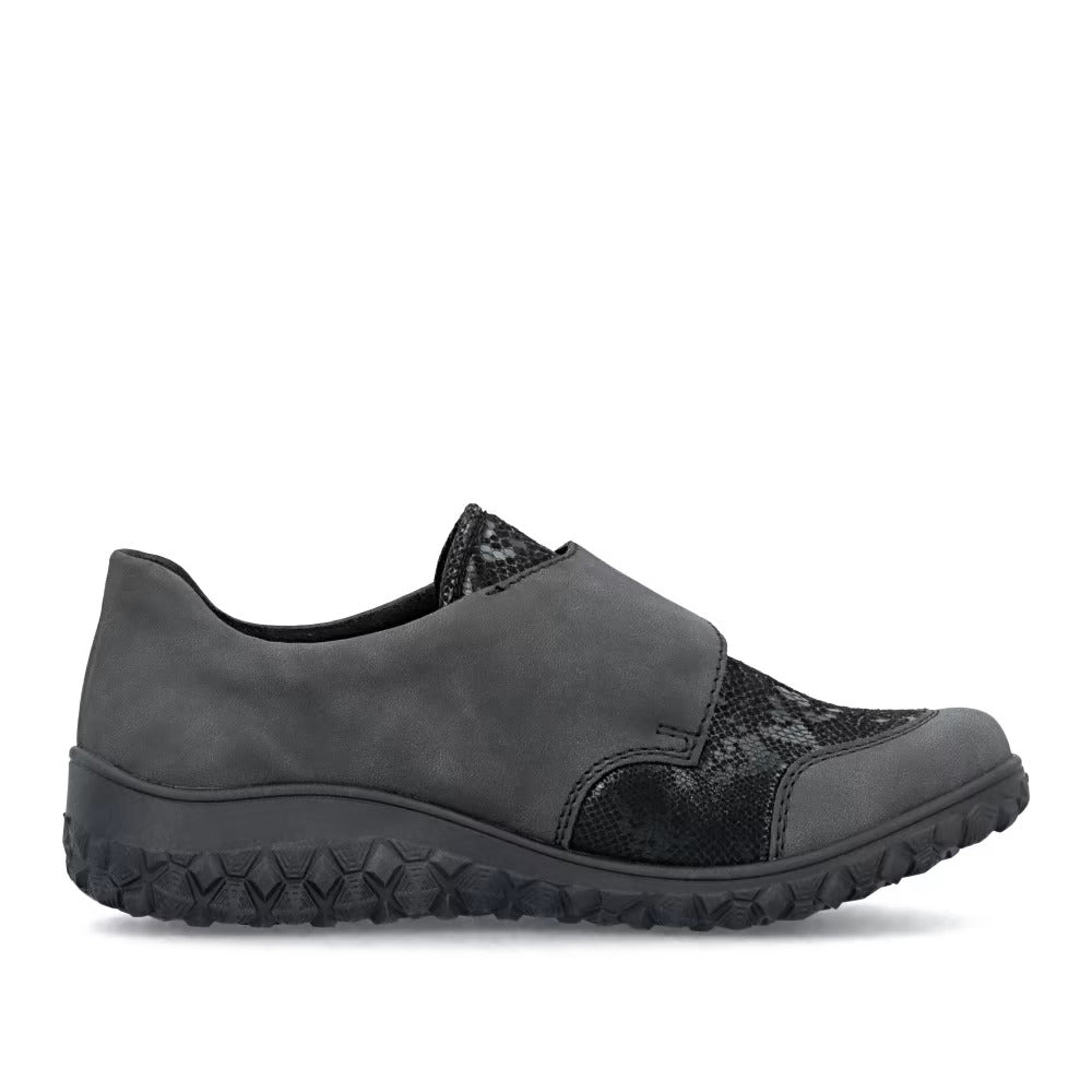 Rieker 59552-45 Anthracite H Fit Velcro Shoes