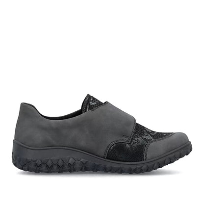 Rieker 59552-45 Anthracite H Fit Velcro Shoes