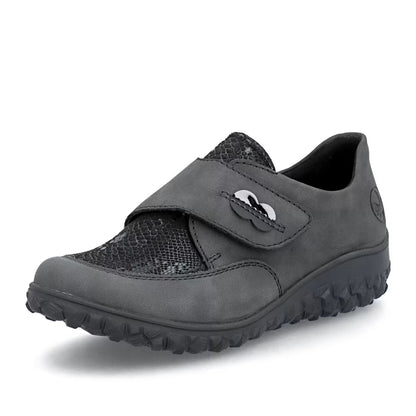 Rieker 59552-45 Anthracite H Fit Velcro Shoes